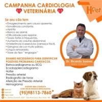 Campanha Cardiologia Veterinária - Hpet - Hospital Veterinário - Boa Vista - Roraima